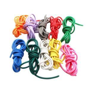 2m PVC 4mm 용접 와이어 레드 그린 블루 분홍색 보라색 화이트 블랙 노란색 주황색 그레이 갈색