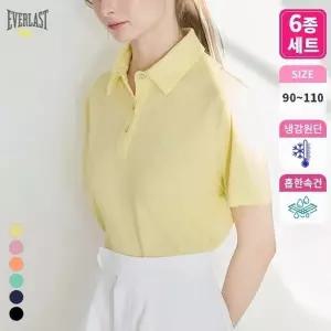 [6종세트] 에버라스트 여름 여성 아이스 냉감 PK반팔티셔츠 BON-2585s625314298671756