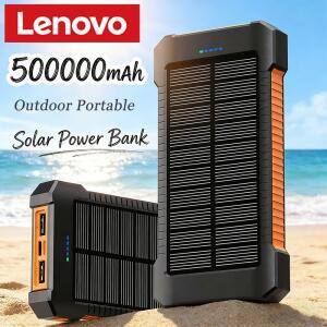 레노버 50000mAh 태양광 보조배터리 휴대용 대용량 초고속 충전 야외용 외장 배터리 (화웨이, 삼성 2026 호
