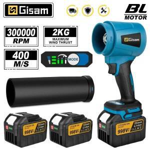 기삼 300000 RPM 브러시리스 전기 터보 송풍기 제트 팬 400 메터/초 Makita 18V 배터리 핀용 휴대용 잎 먼