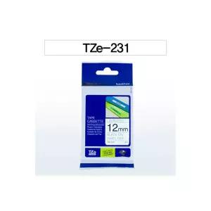 PT D200LB 라벨지 12mm TZe 231 흰색바탕 검정글씨 브라더