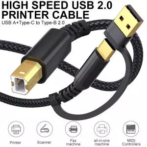 LAIHONEN USB B-USB C USB A 프린터 케이블 C 프린터 코드 Yamaha casio 디지털 피아노 Dj 컨트롤러 용 나