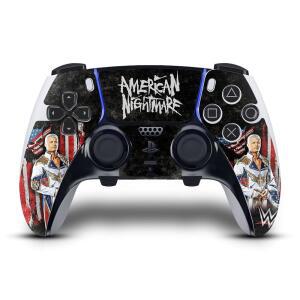 HEAD CASE DESIGNS 공식 라이선스 WWE 게이밍 컨트롤러와 스킨 소니 초상화 듀얼센스 데칼 아메리칸 PS5 5 호환 로즈 엣지 커버 스티커 플레이스테이션 비닐 나이트메어 코디