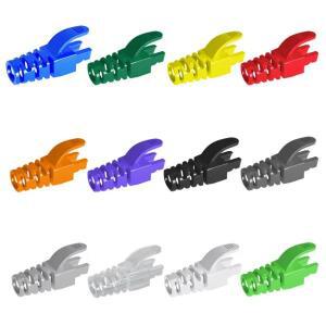 네트워크 이더넷 케이블 연결 커버  TPU 부츠 외장 보호 슬리브 RJ45 캡 Cat6a Cat7 10개