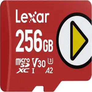 Lexar 256GB 플레이 마이크로 SD 카드 UHS-I C10 U3 V30 A2 풀 HD 4K 최대 205/140MB/s microSDXC 메모리