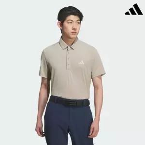 [롯데백화점]아디다스 골프 남성 피케 버튼 다운 쇼트 슬리브 폴로 셔츠-KB4825