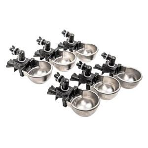 RENTACOOP RAC PAWS DIY 자동 충전 햄스터, 작은 기니피그, 토끼, 생쥐, 쥐에게 닭, 애완 급수기 금속 동물, 친칠라, 흰 6팩 컵 족제비, 적합 키트