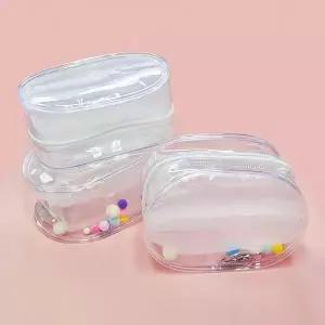 [하프클럽/]인형 파우치 키링 투명 pvc 파우치 가방키링 인형 보관 소품 화장