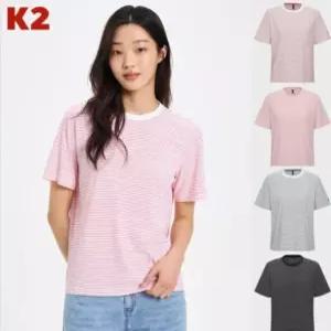 수지 반팔 여성 여름 냉감 코드텐 ICE 아이스 라운드 티셔츠 KWM25242