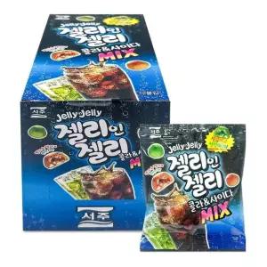 서주 젤리인젤리 콜라 사이다 40gx12개 1통
