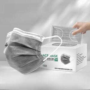 5겹 활성탄 마스크 일회용 산업용 방진 실험실용 독소 포름알데히드 귀걸이형 가정용