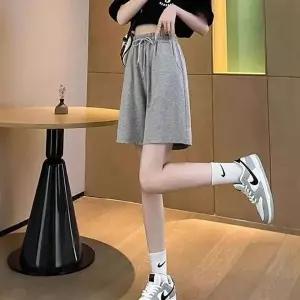 반바지 여성 와이드 4부 추리닝 여름 팬츠 2종 세트