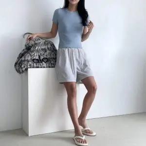 [콩심팥심]반바지 여성 숏팬츠 4부 트레이닝 홈웨어 3컬러 세트