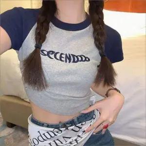 반팔티 여성 골지 나그랑 크롭 티셔츠 슬림핏 여름 상의