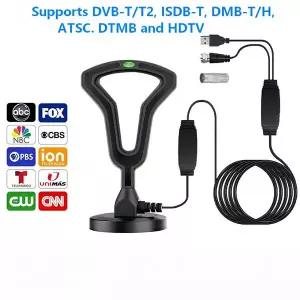 dmb안테나 고화질 4K 장거리 수신 디지털 TV 안테나 실내 실외 간섭 방지 HDTV 안테나는 Dvb-T/T2 Isdb-T D