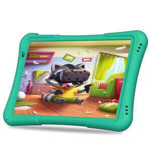프리톰 10인치 태블릿 안드로이드 호환 14 32GB 쿼드코어 6000MAH 대형 HD IPS 디스플레이 WIFI 6 듀얼 카메라 블루투스 3세 이상 용 유아용 태블릿 그린