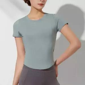 여성 운동복 요가복 반팔 상의 스포츠웨어 여름 홈웨어