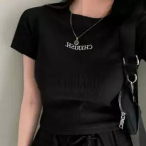 반팔 티셔츠 여성 크롭티 레터링 데일리 홈웨어 반팔티