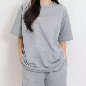 반팔티셔츠 여성 오버핏 베이직 무지 기본 티셔츠