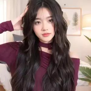 [하프클럽/]넨셜 산뜻한 물결웨이브 메쉬 여성 풀가발