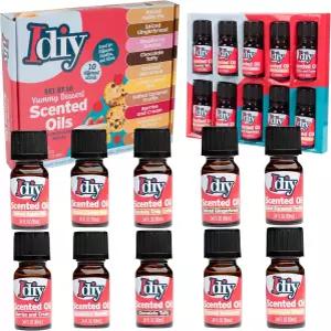 디저트 향 선물 세트 10팩 10ml XL 병 - 테라피 양초 비누 슬라임 크래프트용 스위트 트리트 초콜릿 카라멜