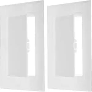 PATIKIL 5x5 인치 115x115mm 탈착식 힌지 액세스 패널 2개의 ABS 배관용 도어 드라이월 전기 케이블 배선용