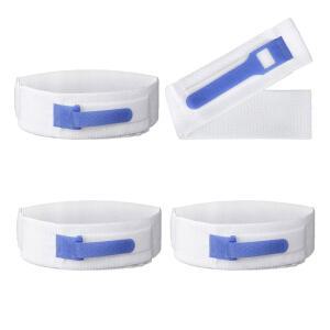 4PCS 폴리 카테터 다리 스트랩 24.8X1.97IN / 63X5CM 미끄럼 방지 폴리에스터 요로 홀더 밴드 배액 봉투 안전한 튜브 안정화 고정 장치 및 편안한 착용 용품 제공