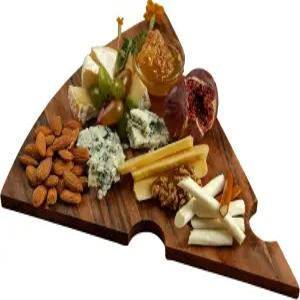 주방용 호두 치즈 보드 - 음식 서빙용 나무 샤르쿠테리 고기 및 트레이 작은 플래터 하우스 워밍 선물 새