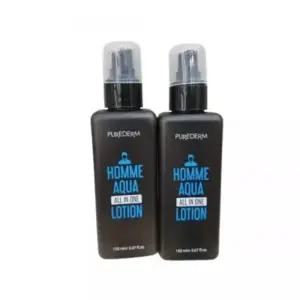 1+1 퓨어덤 남성용 옴므 아쿠아 올인원 로션 150ml 2개