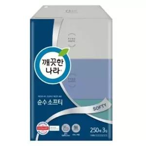 미용티슈 100매 x 6입 미용화장지 곽티슈 깨끗한나라각