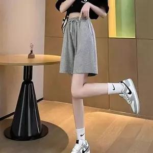 반바지 여성 와이드핏 트레이닝 팬츠 4부 여름 홈웨어 2종 세트