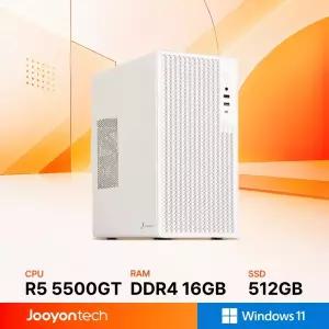 주연테크 홈오피스 D1v55GW-16G512G 화이트 AMD 라이젠5 5500GT 내장그래픽 윈도우11 홈