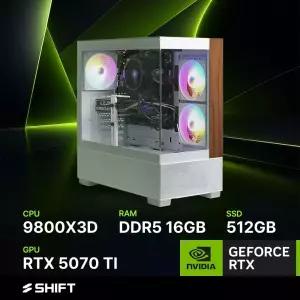 주연테크 시프트 D698X57T 화이트 AMD 라이젠7 9800X3D RTX 5070 TI