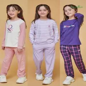 [베네통] 베네통키즈 피치 여아 원마일웨어 상하의 6종세트