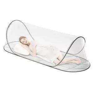 모기장 방충망 방충커버 78x31x22인치 대형 팝업 그물 바닥 경량 텐트 캠핑 여행 파티오용