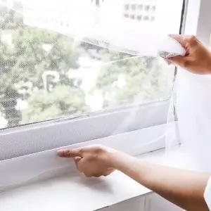 모기장 방충망 방충커버  휴대용 창문 자가 접착식 투명 통풍형 벌레 차단 메쉬 가정용 여름 필수품