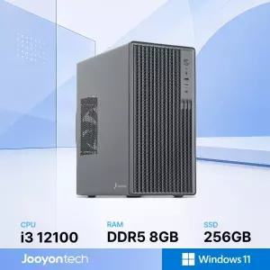 주연테크 홈오피스 D1v12100W 블랙 인텔 코어i3 12100 내장그래픽 윈도우11 홈 사무용 컴퓨터