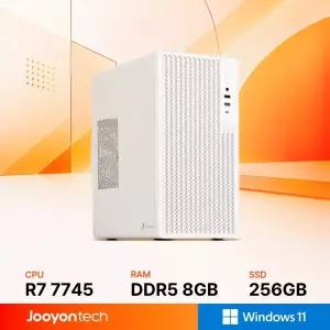 주연테크 홈오피스 D1v745W-8G256G 화이트 AMD 라이젠7 7745 내장그래픽 윈도우11 홈 사무용 컴퓨터
