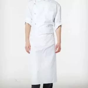 쿨샵 쉐프 앞치마 화이트 앞치마 롱 허리덮개 앞치마