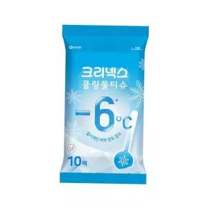쿨링 크리넥스 물티슈 페퍼민트향 10매