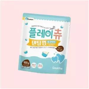 듀먼 플레이츄 저알러지 덴탈껌 요구르트맛 100g 4207958
