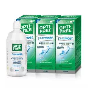 [옵티프리] 렌즈세척액 퓨어모이스트 300ml 3개