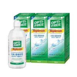 [옵티프리] 렌즈세척액 리플레니시 420ml 3개