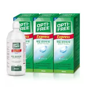 [옵티프리] 렌즈세척액 익스프레스 470ml 3개