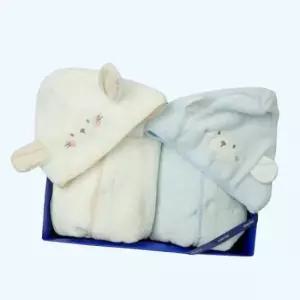 압소바 쌍둥이출산 백일 돌선물세트 코코 무연사 목욕가운 2종세트(블루+백아이보리) 3A2A11801 5025685