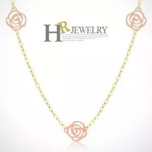 [호림쥬얼리]14K Gold 골드목걸이 세련_예쁜(HR)14K 베르사이유 로즈 목걸이