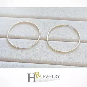[호림쥬얼리]14K Gold 골드귀걸이 세련_예쁜(HR)14K 슬림 링 귀걸이(3cm)