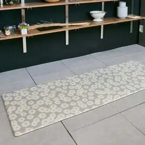 발이 편한 플라워 주방 발매트 선택 소 45X120X1.2cm 발매트