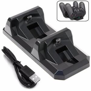 플스호환 컨트롤러 용 USB 듀얼 충전 도크 SONY호환 PlayStation 4 무선 게임 패드 제어 스탠드 홀더