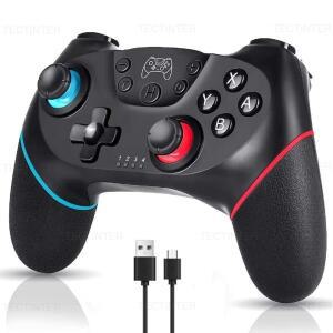 Nintendo호환 Switch Lite/Oled 콘솔 게임 패드 용 Bluetooth 호환 무선 컨트롤러 6 축이있는 안드로이드